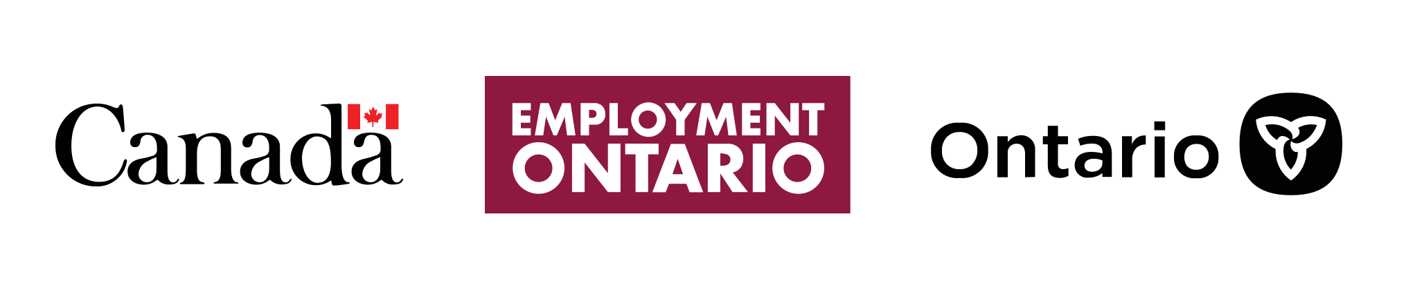 Logos of the Canadian Government, Employment Ontario, and the Ontario Government